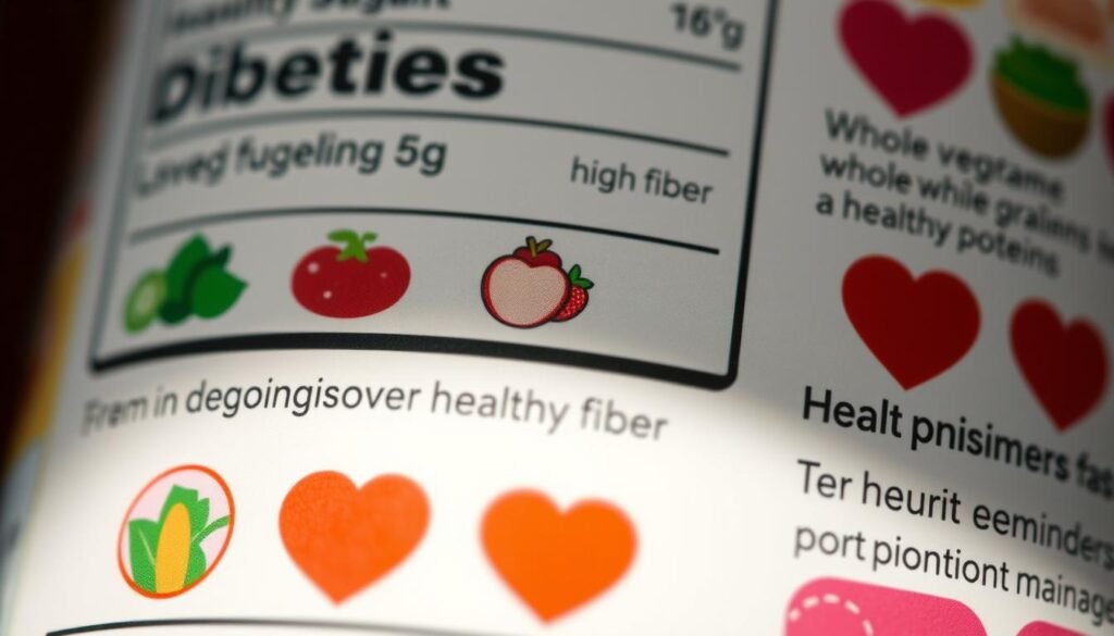 Diabetes-friendly food label