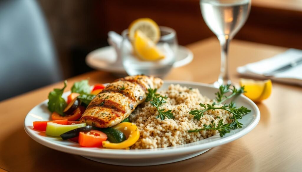 Diabetes-friendly restaurant meals