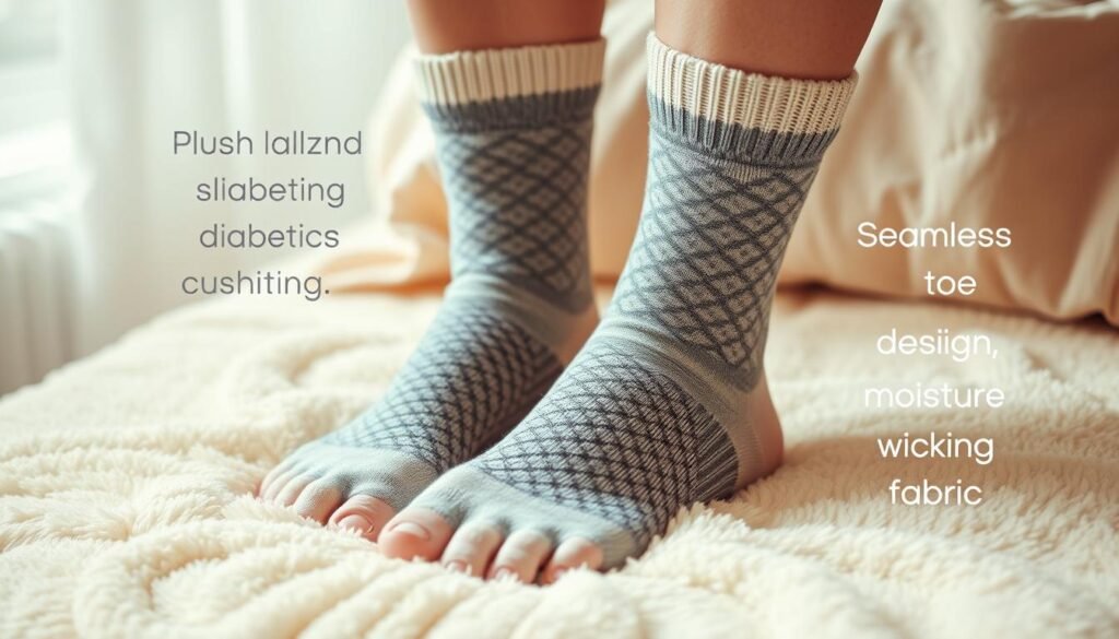 Diabetic socks for comfort