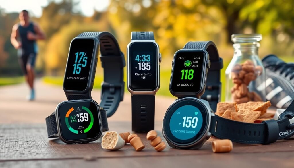 Fitness trackers with continuous glucose monitoring