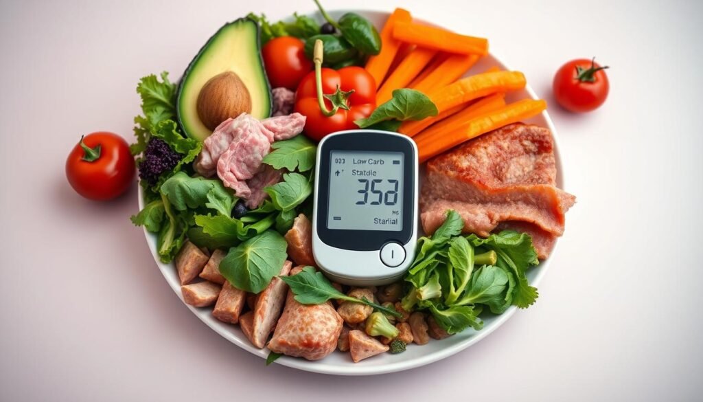 Low-carb diet impact on blood sugar control