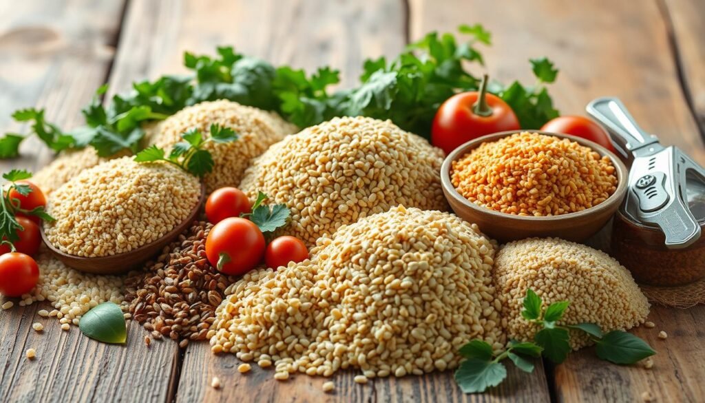 Low-glycemic whole grains