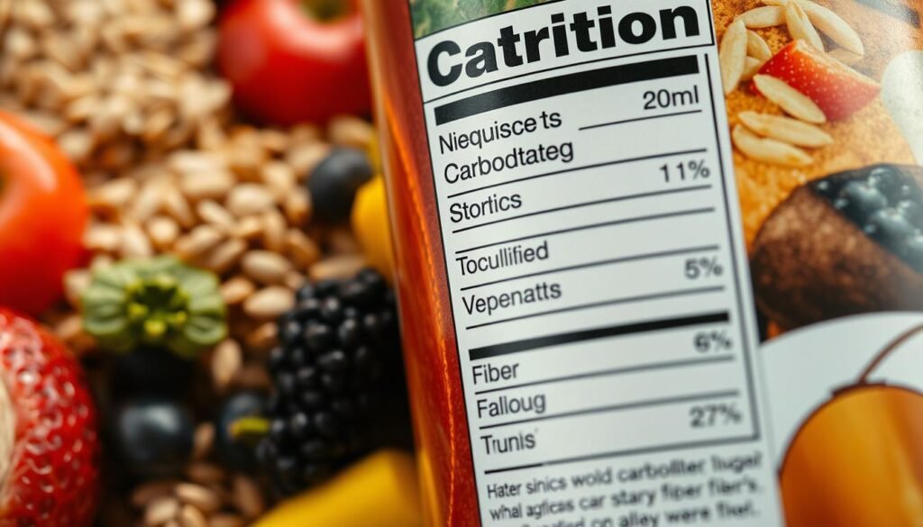 Total carbohydrates and fiber content