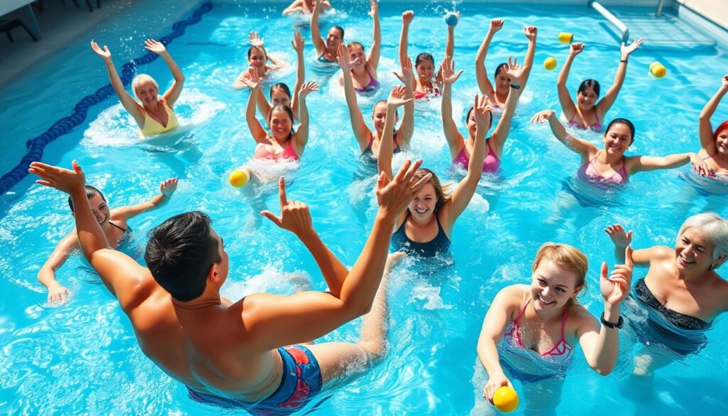 Water aerobics for full-body workout