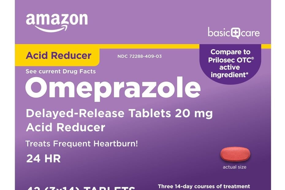 Relieve Heartburn Fast: Amazon Basic Care Omeprazole Review