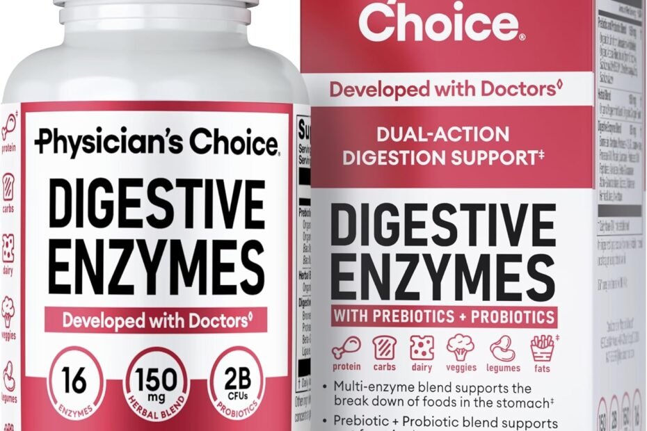 Transform Your Digestion: Review of Physician's CHOICE Digestive Enzymes for Bloating Relief