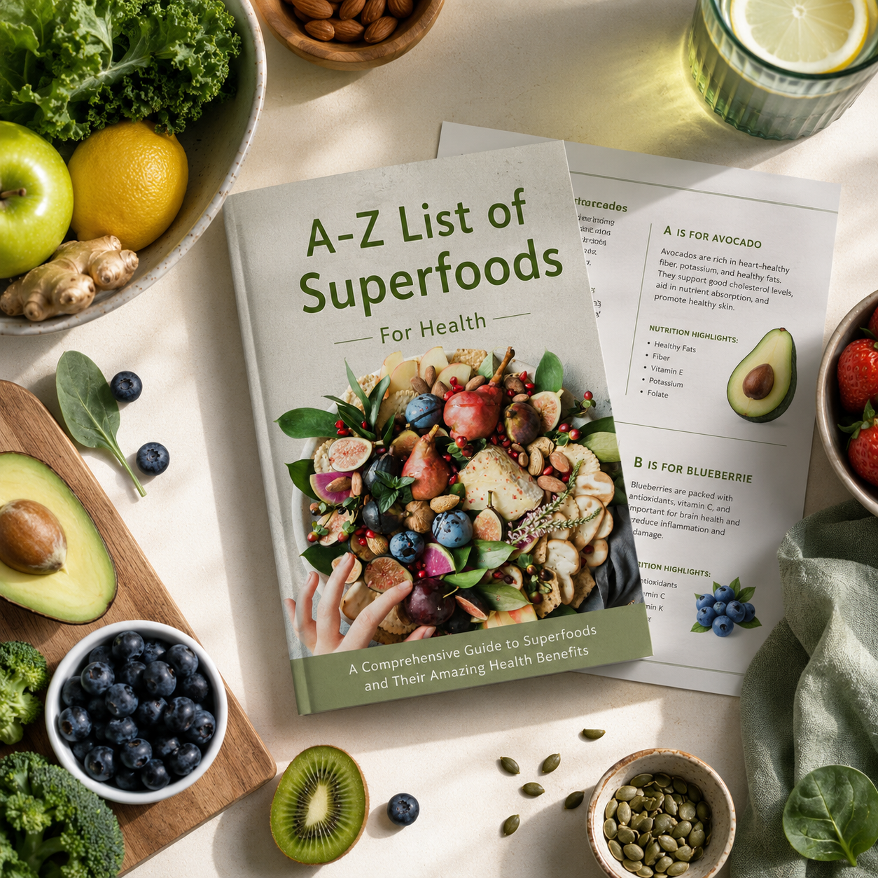 A-Z List of Superfoods For Health report preview placeholder